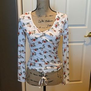 Floral long sleeve shirt